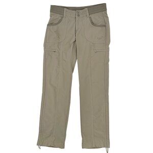 Kuhl Womens Beige Nylon Pull Convert Leg Ribbed Comfort Waist Outdoor Pants 6